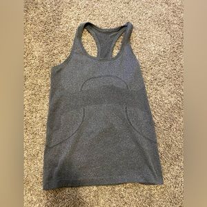 Gray Lululemon swiftly tank size 8